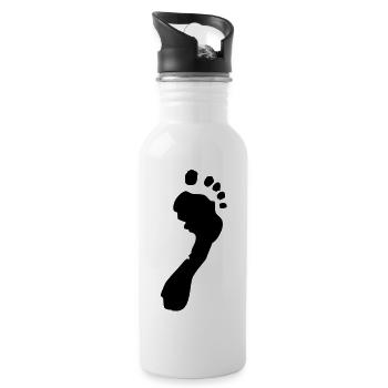 Footprint - Water bottle with straw - white - Right