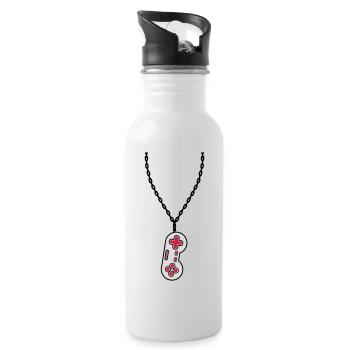 Necklace Jewelry Old Controller - Water bottle with straw - white - Right