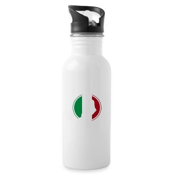 Italien Sardinien Italia Italiener Italienisch - Trinkflasche mit integriertem Trinkhalm - Weiß - Rechts