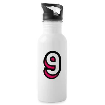9. BIRTHDAY. HAPPY BIRTHDAY - Water bottle with straw - white - Right