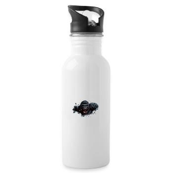 Gorilla Beast Power - Water bottle with straw - white - Right