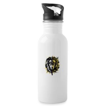 Spartan Lion Sparta Helmet Beast - Water bottle with straw - white - Right