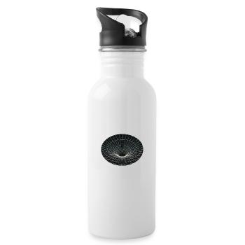 Vortex-Gitter Wurmloch - Trinkflasche mit integriertem Trinkhalm - Weiß - Rechts