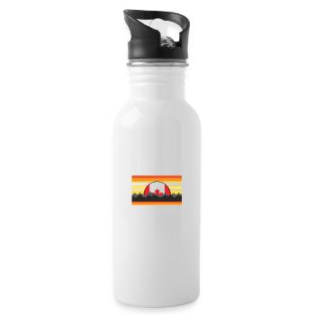 Im Tired of Waking Up and Not Being In Canada - Trinkflasche mit integriertem Trinkhalm - Weiß - Rechts