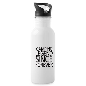 Randonnée Camping Plein air Dictons Campeur Randonneurs - Gourde avec paille intégrée - blanc - Droite
