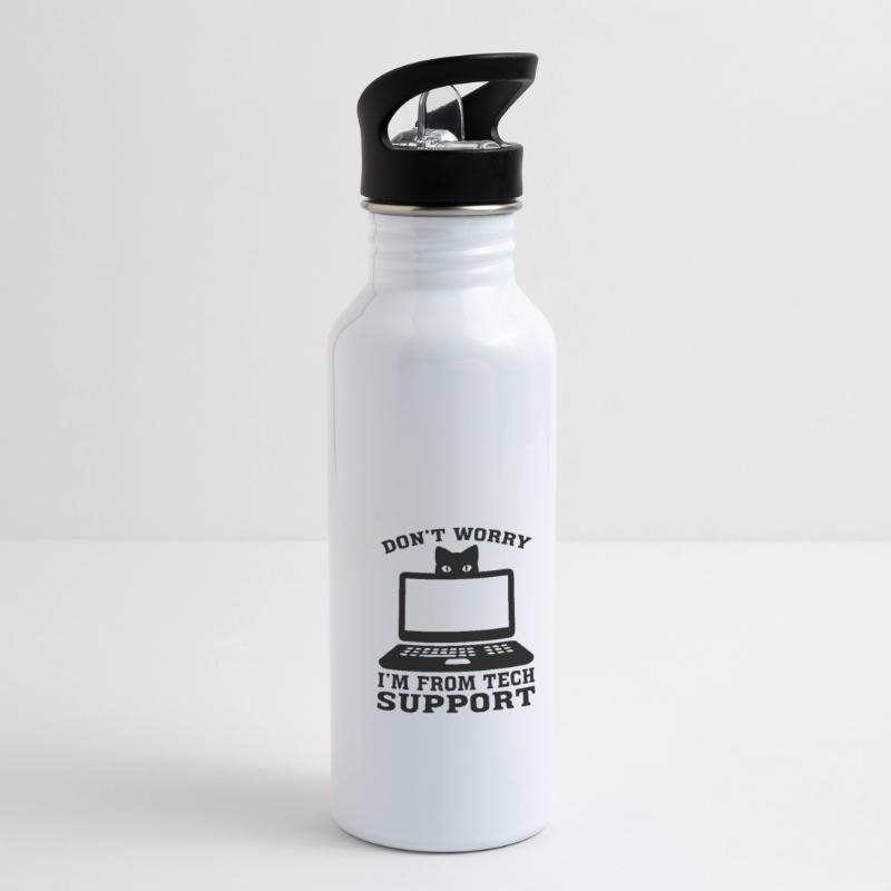 Technical Support Computer Technology IT Software Water bottle with straw