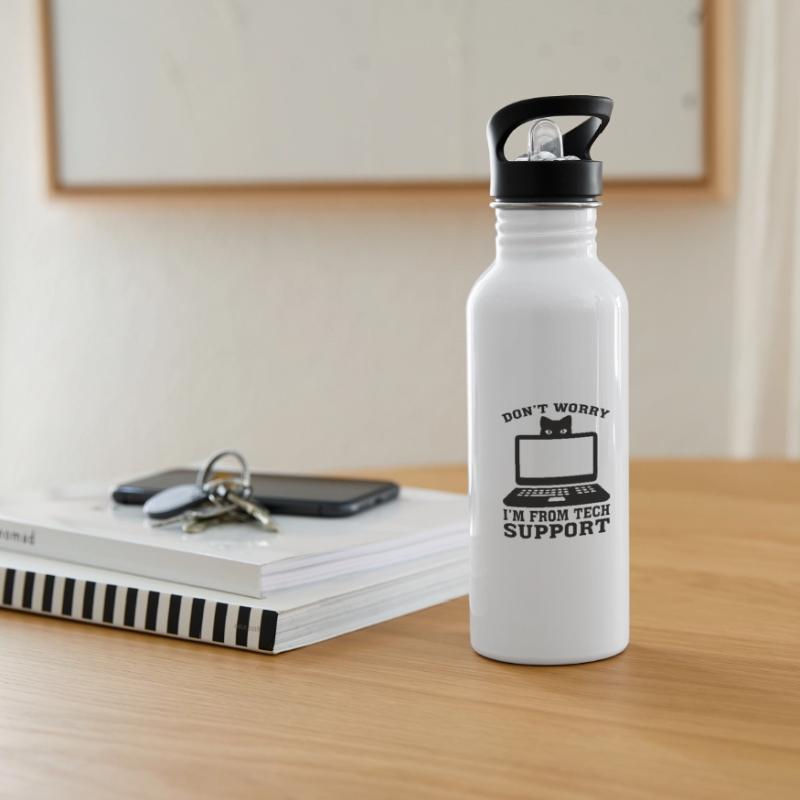 Technical Support Computer Technology IT Software Water bottle with straw