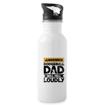 WARNING YELL - VADBALLBADE - Water bottle with straw - white - Right