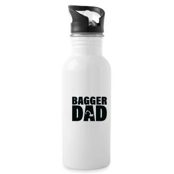 Job - Bagger Dad - Gourde avec paille intégrée - blanc - Droite