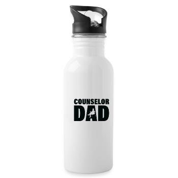 Job - Consultant Papa - Water bottle with straw - white - Right