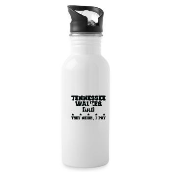 Horse Father - Tennessee Walker - Water bottle with straw - white - Right