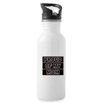 Meilleur cadeau de maman de la fête des mères - Gourde avec paille intégrée - blanc - Droite