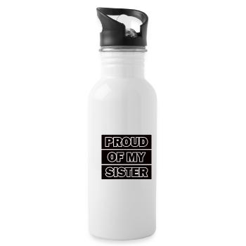 Pride Brother Sister Twins Siblings - Water bottle with straw - white - Right