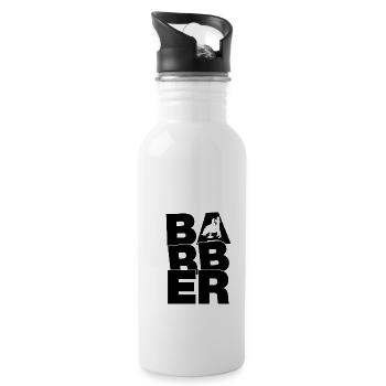 Profession Job Work - Hairdresser - Water bottle with straw - white - Right
