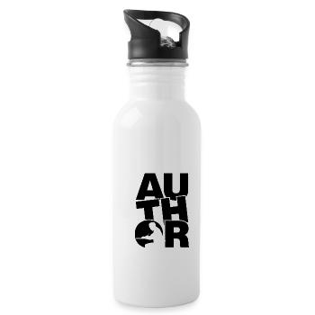 Profession Job Work - Author - Water bottle with straw - white - Right