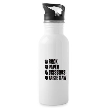 Carpenter Carpenter Wood Craft Tool Building - Water bottle with straw - white - Right
