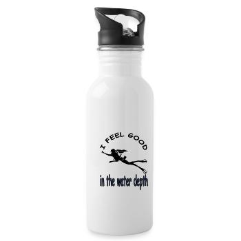 Scuba Diver Snorkeling Scuba Diver Cadeau - Gourde avec paille intégrée - blanc - Droite