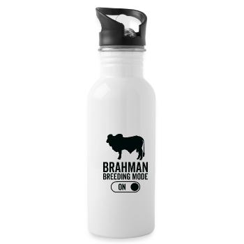 Mode d’élevage des vaches activé - Brahman - Gourde avec paille intégrée - blanc - Droite