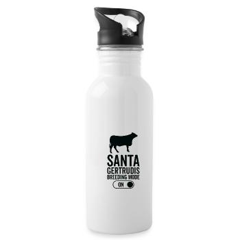 Cow Breeding Mode On - Santa Gertrudis - Water bottle with straw - white - Right