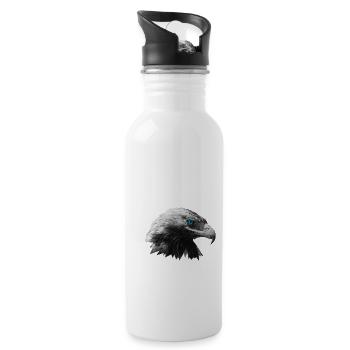 Eagle - Water bottle with straw - white - Right