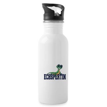 Echspertin - Trinkflasche mit integriertem Trinkhalm - Weiß - Rechts