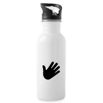 Hey - Trinkflasche mit integriertem Trinkhalm - Weiß - Rechts