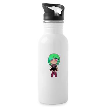 Gacha Anime - Gourde avec paille intégrée - blanc - Droite
