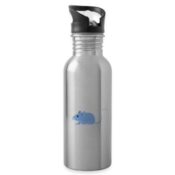 Urban - mouse - Water bottle with straw - silver - Right