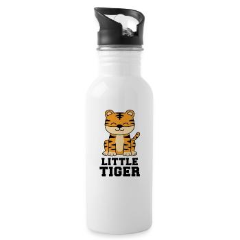 LITTE TIGER - Trinkflasche mit integriertem Trinkhalm - Weiß - Rechts