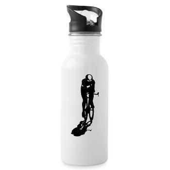 rennrad_6 - Water bottle with straw - white - Right