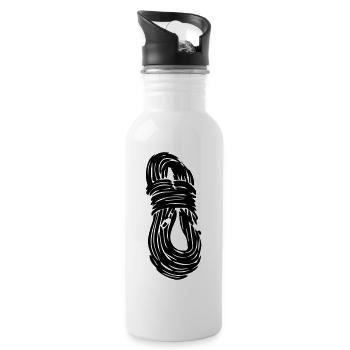 Kletterseil - Trinkflasche mit integriertem Trinkhalm - Weiß - Rechts