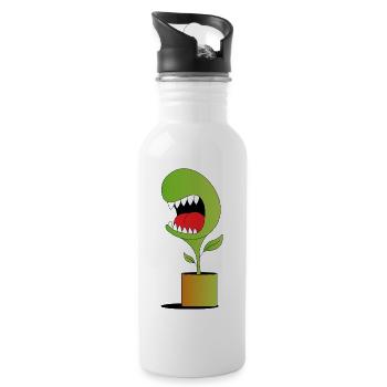 Plant - Water bottle with straw - white - Right