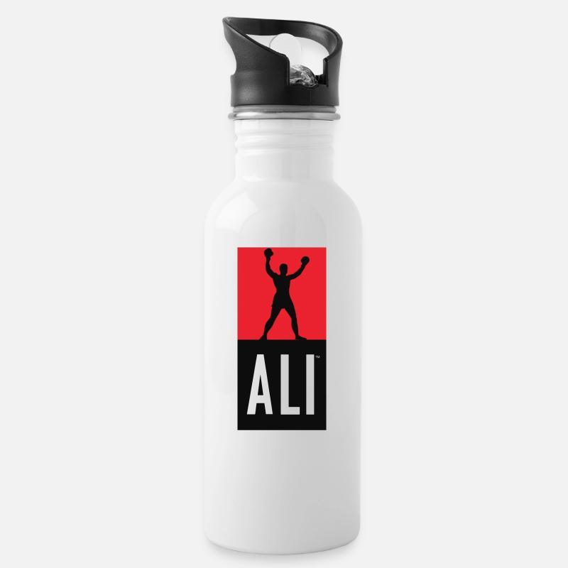 Muhammad Ali - Gourde avec paille intégrée - blanc