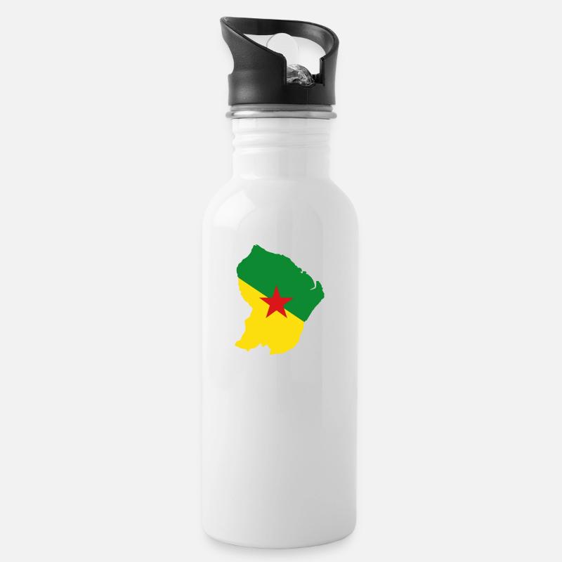 LE GUYANAIS - Gourde avec paille intégrée - blanc