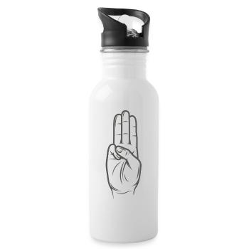 Tribute von Panem - Hunger Games - Water bottle with straw - white - Right