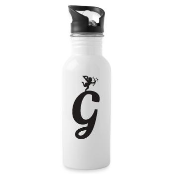 G - Water bottle with straw - white - Right