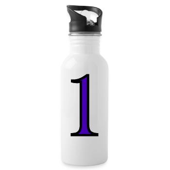 1. 1 year. 1st ANNIVERSARY. 1 YEAR ANNIVERSARY - Water bottle with straw - white - Right