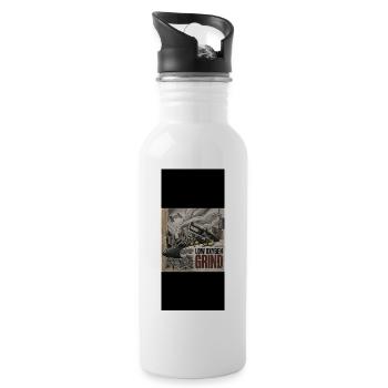 Large - Water bottle with straw - white - Right