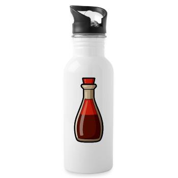 Soy sauce - Water bottle with straw - white - Right
