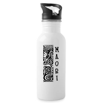 maori - Gourde avec paille intégrée - blanc - Droite