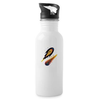 Shooting stars - Water bottle with straw - white - Right