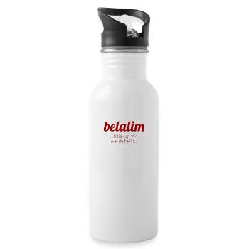 Pasha belalim shirt - Trinkflasche mit integriertem Trinkhalm - Weiß - Rechts