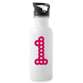 1. 1 year. 1st ANNIVERSARY. 1 YEAR ANNIVERSARY - Water bottle with straw - white - Right