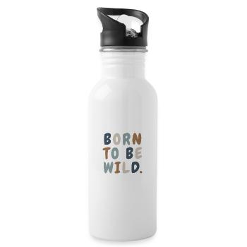 Sweat minimaliste mignon Born Wild Boho - Gourde avec paille intégrée - blanc - Droite
