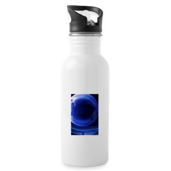 planeten,planet,nachts,universum - Trinkflasche mit integriertem Trinkhalm - Weiß - Rechts