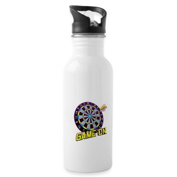Jeu de fléchettes activé - Jaune - Gourde avec paille intégrée - blanc - Droite