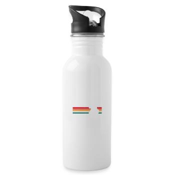 Toll seit 1976 Geschenke zum 47. Geburtstag 47 Jahre - Trinkflasche mit integriertem Trinkhalm - Weiß - Rechts