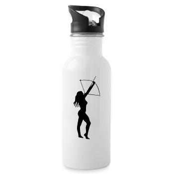 Archery eu - Water bottle with straw - white - Right