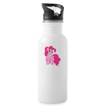 Funny pony - Water bottle with straw - white - Right
