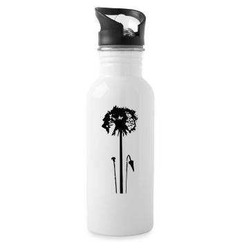 Pissenlit Pissenlit Idée cadeau - Gourde avec paille intégrée - blanc - Droite